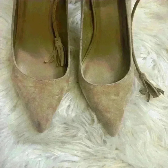 Joie Angelynn Pump tan beige pointed sided ankle heels sz 39.5 or 9-9.5 - Picture 4 of 7